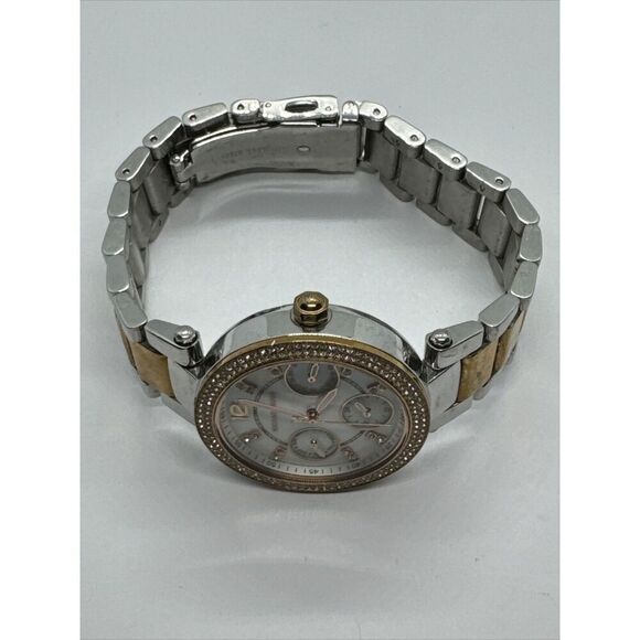 Michael Kors Mini Parker MK6306 Women's Two-tone Analog Dial Quartz Watch JNA791 - Picture 6 of 11